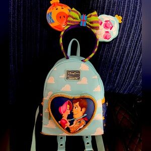 Toy Story Woody and Bo Peep loungefly bag and Toy Story  ears